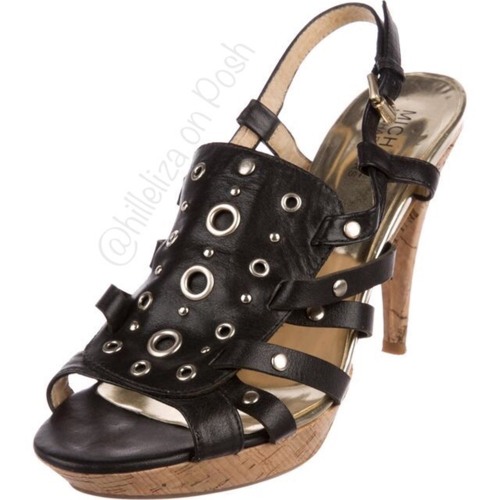 Michael Kors Laci platform studded rivet sandals 6.5